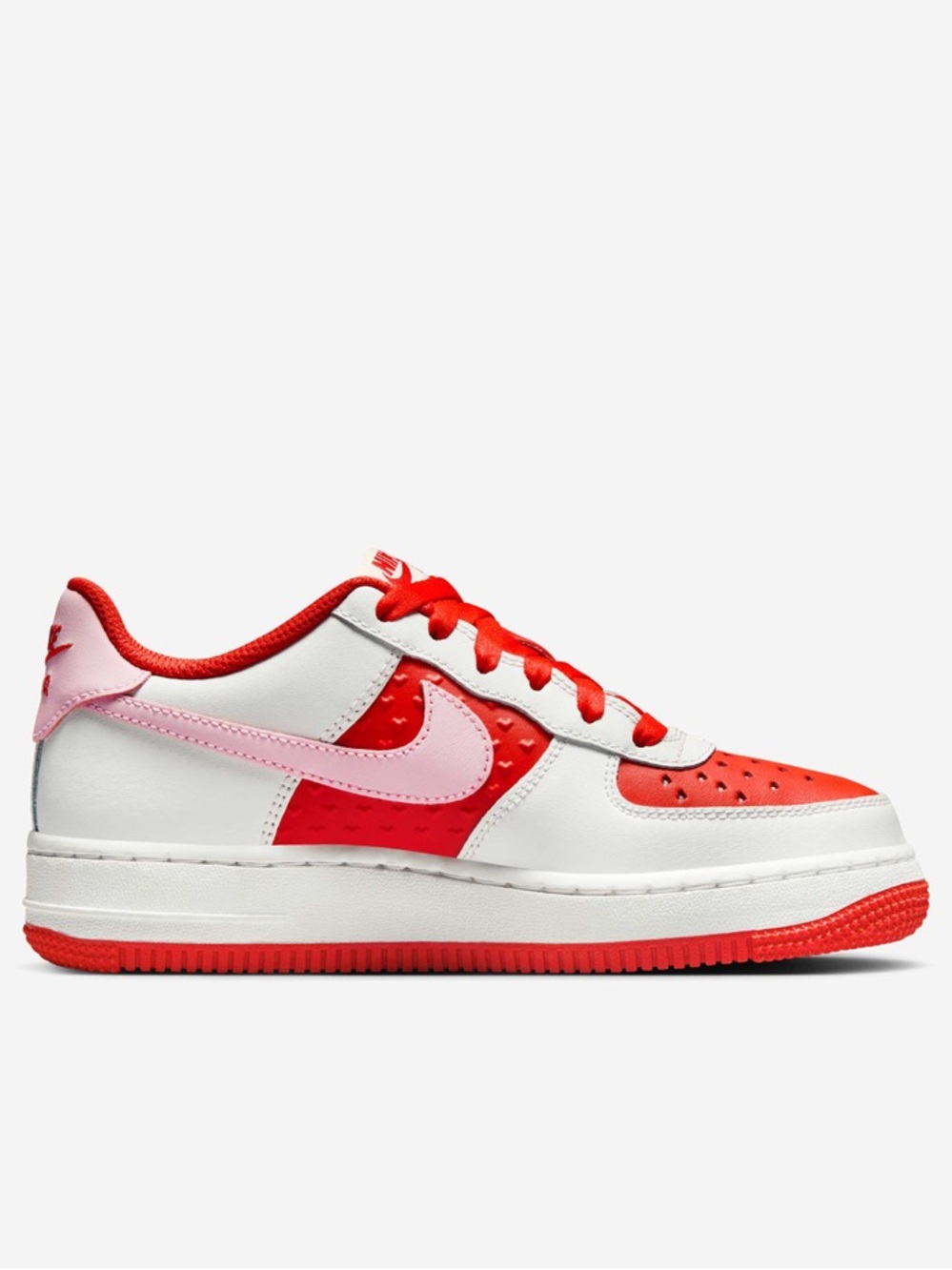 💕HTF NIKE AIR FORCE 1 VALENTINE’S DAY LIMITED EDITION SNEAKERS 5.5 Y 7 38 EU - Picture 4 of 15